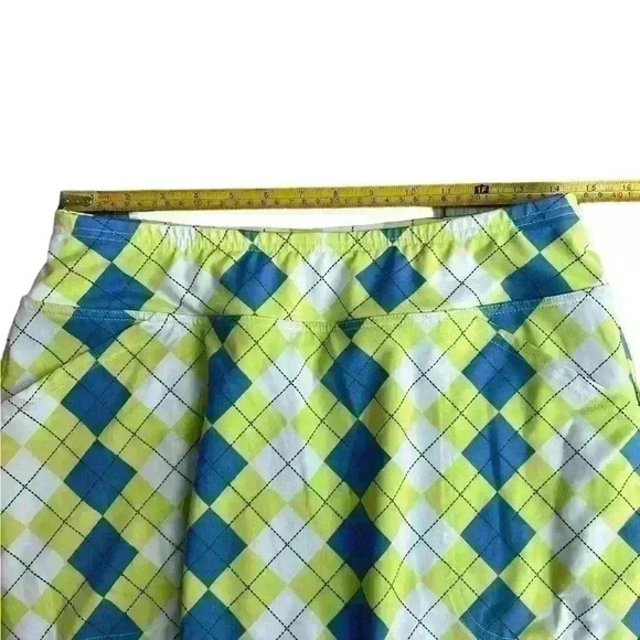 Bundle Joyfit Women’s Argyle Golf Skort &Matching Sleevless Golf Top Size Medium - Picture 8 of 10